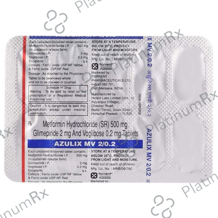 Azulix MV 2/500/0.2mg Tablet SR 10s