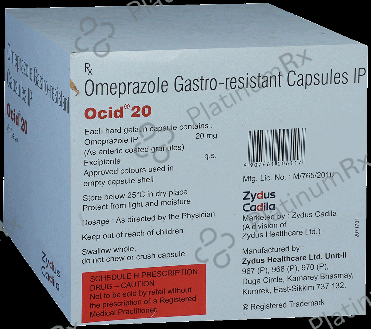Ocid 20mg Capsule 20s