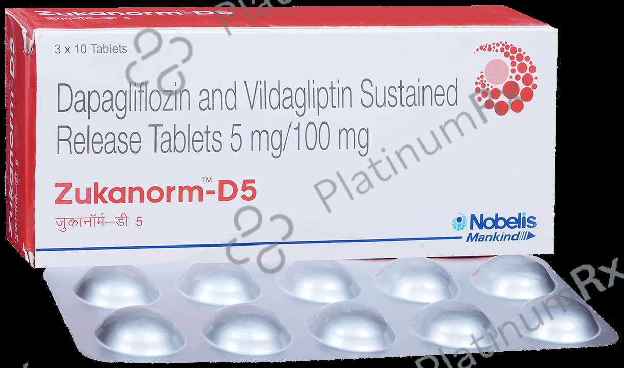 Zukanorm D 5/100mg Tablet SR 10s