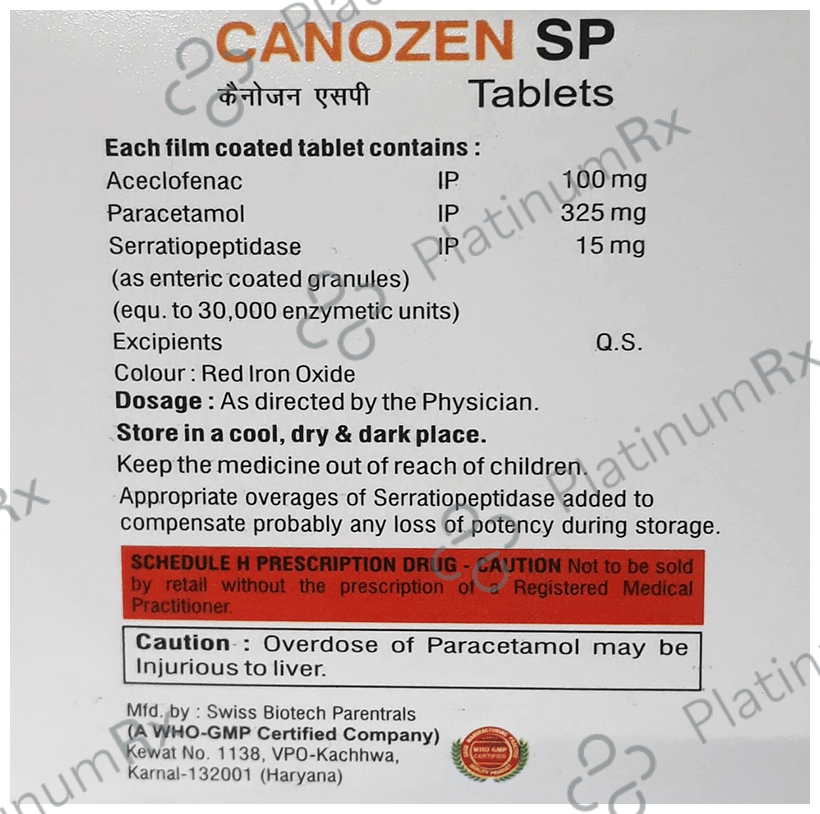 Canozen SP Tablet