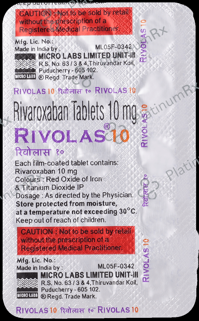 Rivolas 10mg Tablet 15s