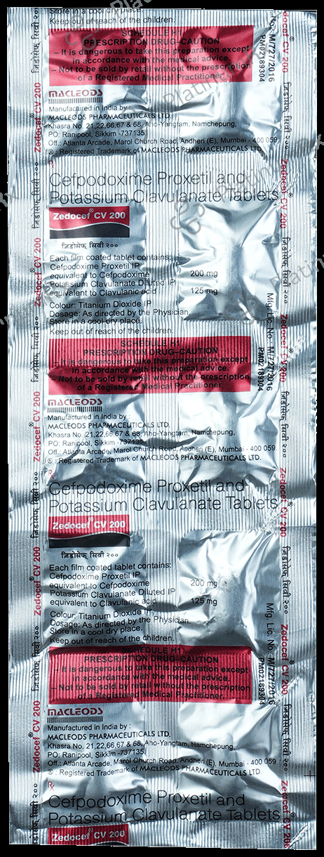 Zedocef CV 200/125mg Tablet 10s