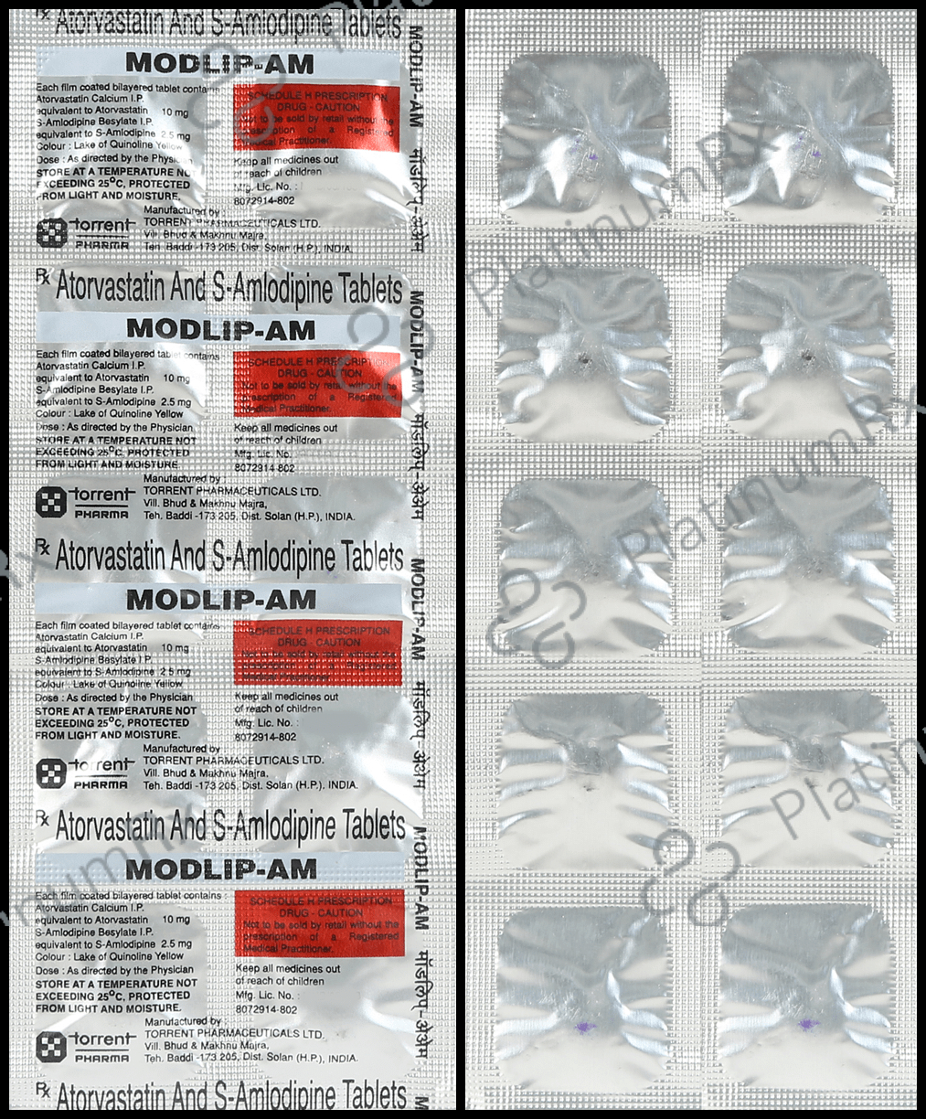 Modlip AM 2.5/10mg Tablet 10s