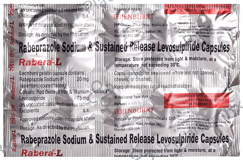 Rabera L 75/20mg Capsule 10s