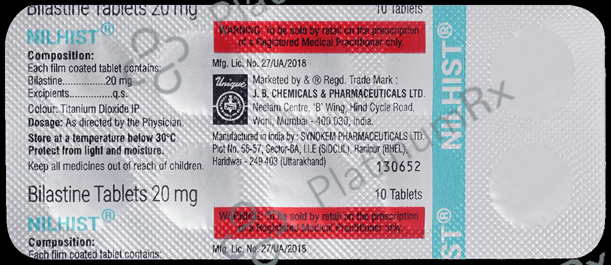 Nilhist 20mg Tablet