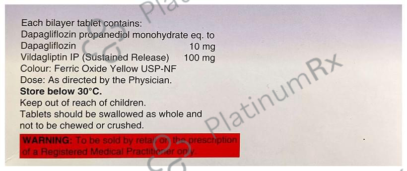 GlyDuo 10/100mg Tablet SR 10s