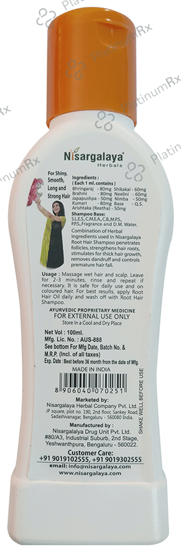 Nisargalaya Root Hair Shampoo