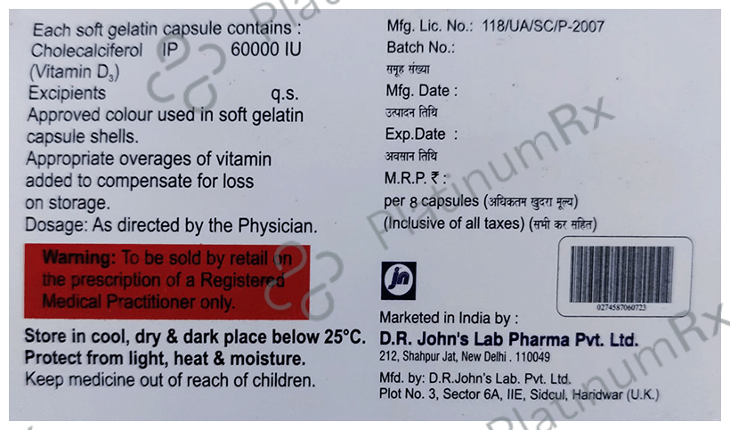Max-D3 60K Soft Gelatin Capsule 8s