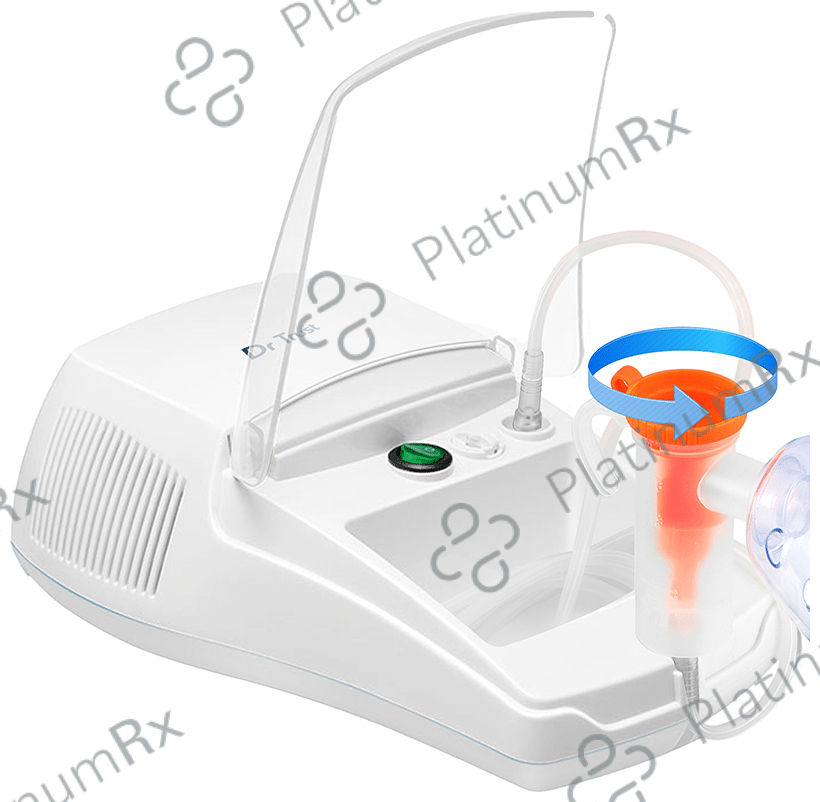 Dr Trust USA Bestest Plus Compressor Nebulizer Machine Kit White