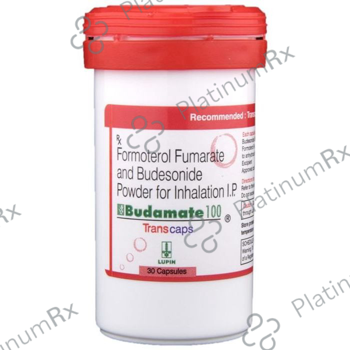 Budamate 100/6mcg Transcaps 30s