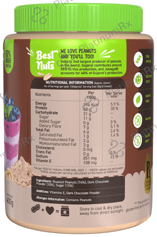 Alpino Peanut Butter Powder Dark Chocolate