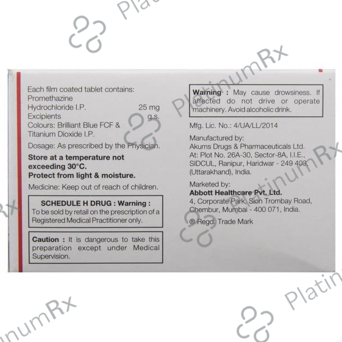 Phenergan 25 Tablet