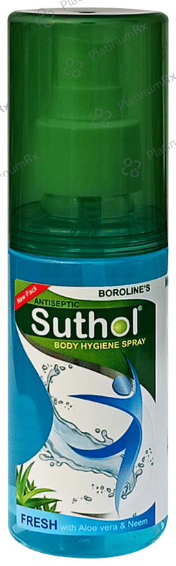 Boroline New Antiseptic Suthol Active Body Hygiene Spray Fresh with Aloe Vera & Neem