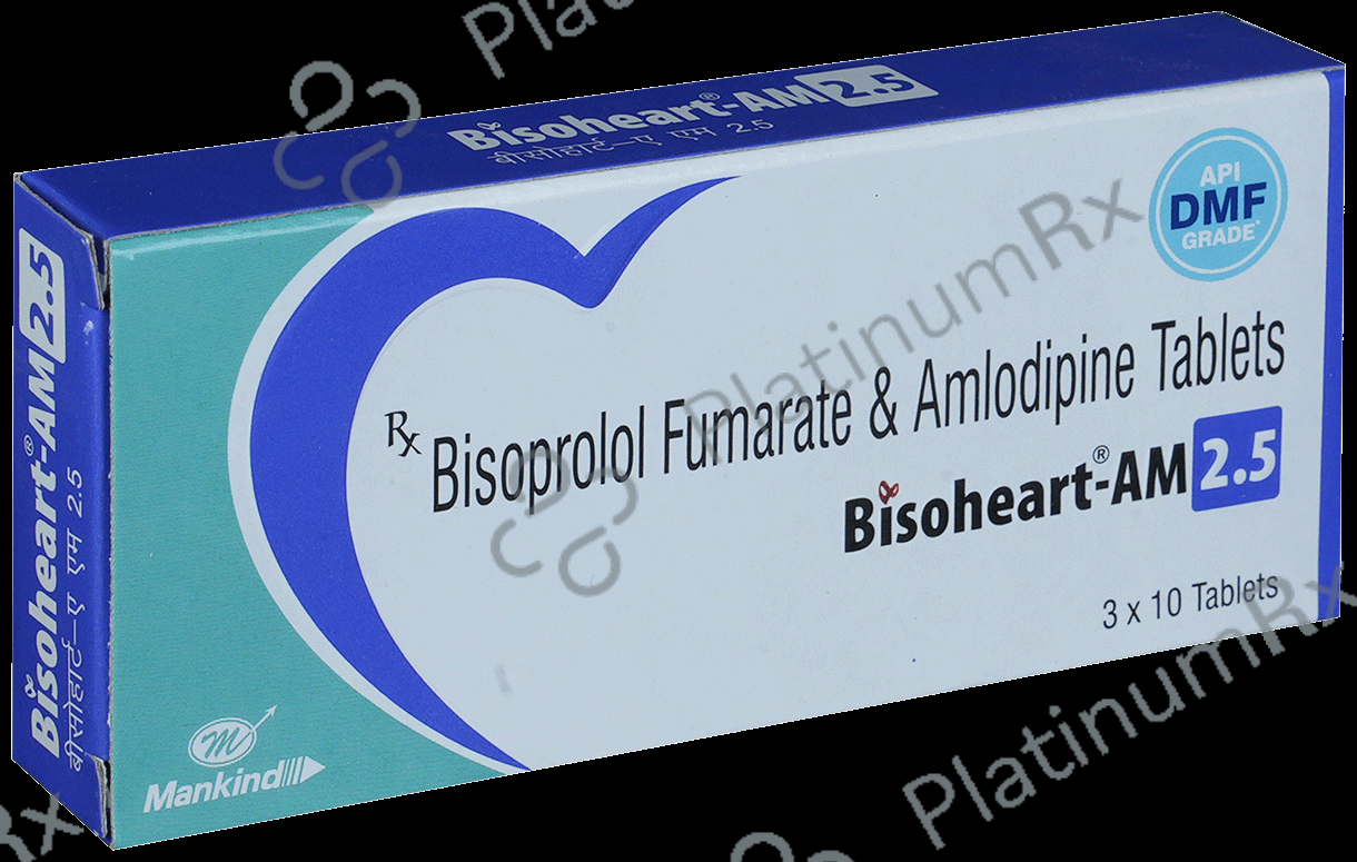 Bisoheart AM 2.5 5/2.5mg Tablet 10s