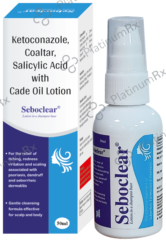Seboclear Lotion - Effective In Psoriasis, Seboherric Dermatitis, Eczema & Dandruff