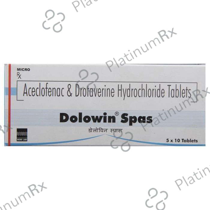 Dolowin Spas 100/80mg Tablet 10s