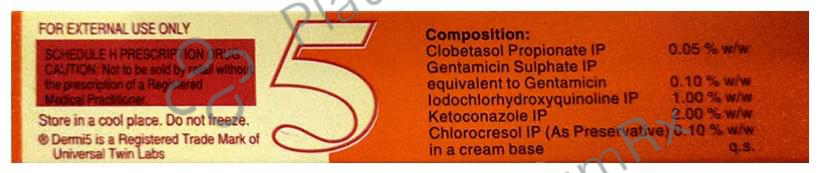 Dermi 5 Plus Cream 15gm