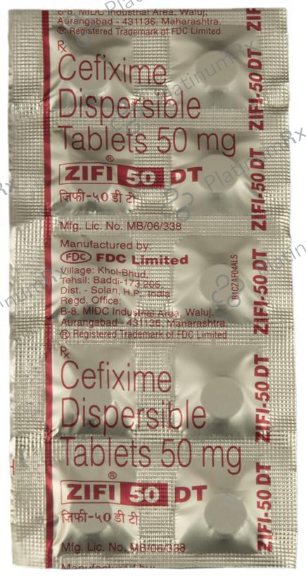 Zifi 50mg DT Tablet 10s