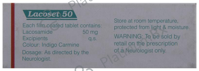 Lacoset 50mg Tablet 10s