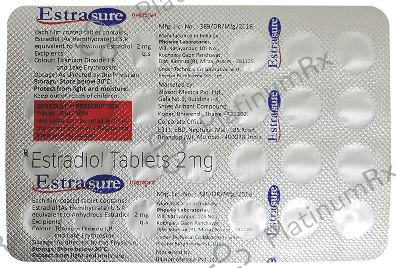Estrasure 2mg Tablet 28 Tablet