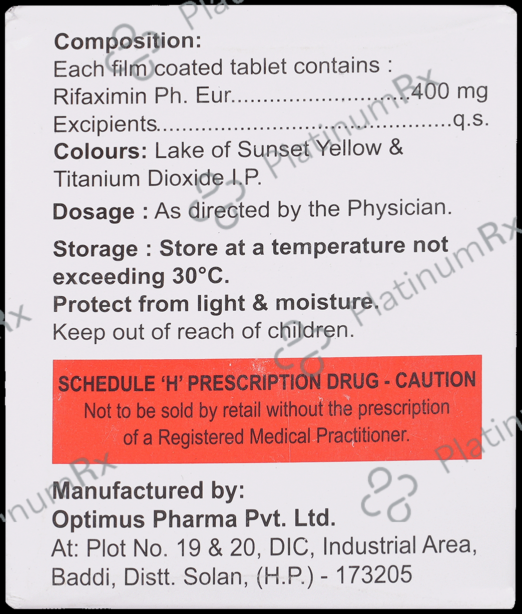 Rifaxigress 400mg Tablet 10s