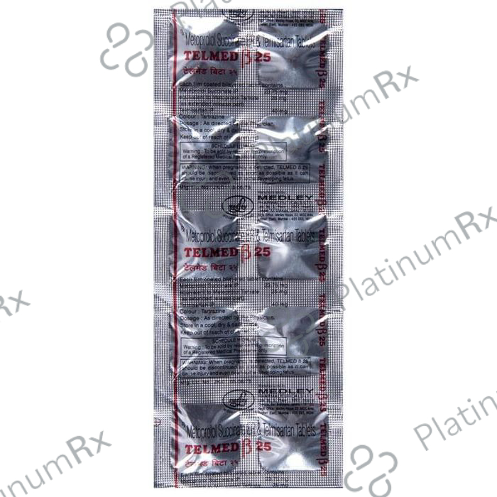 Telmed Beta 25 ER 23.75/40mg Tablet 10s