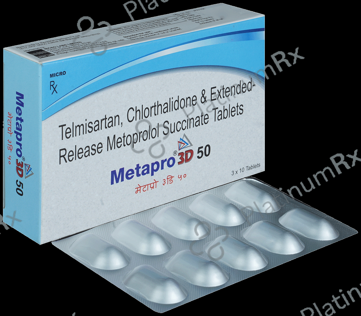 Metapro 3D 12.5/50/40mg Tablet 10s