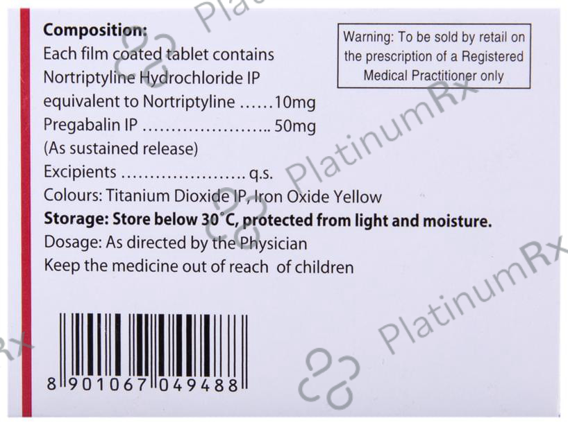 Nortryptomer-P SR 50 Tablet
