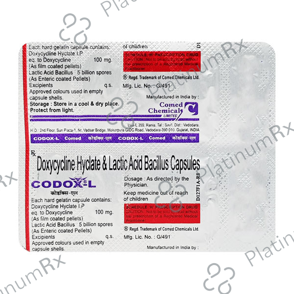 Codox L 100mg Capsule 10s