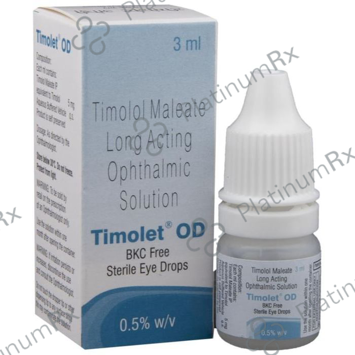 Timolet OD 0.5% BKC Eye Drop 3ml