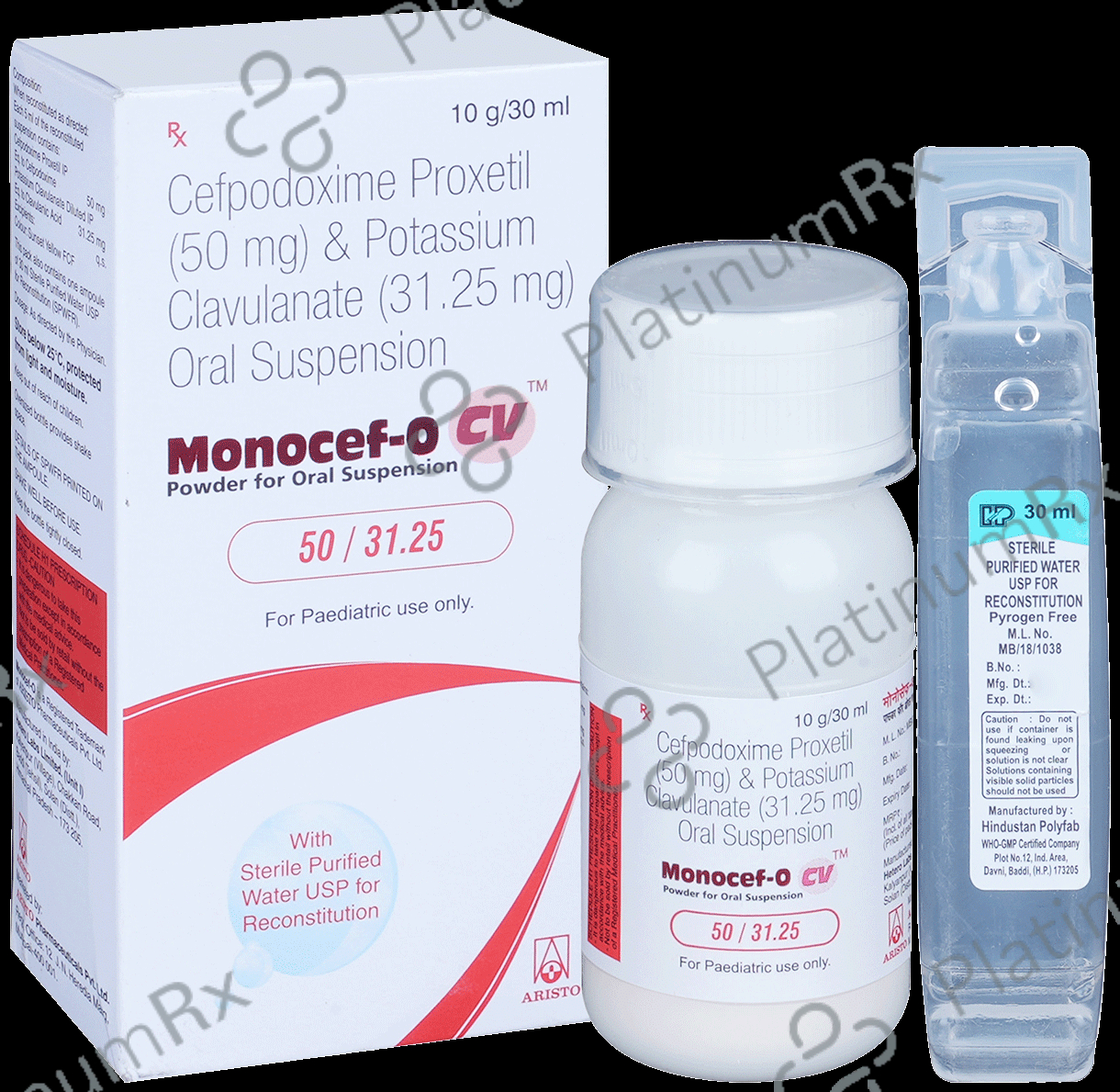 Monocef O CV 50/31.25mg Dry Syrup 30ml