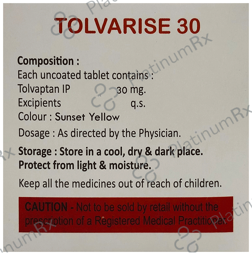 Tolvarise 30mg Tablet