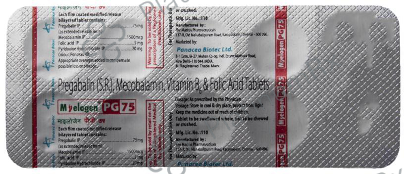 Myelogen PG 75 Tablet SR