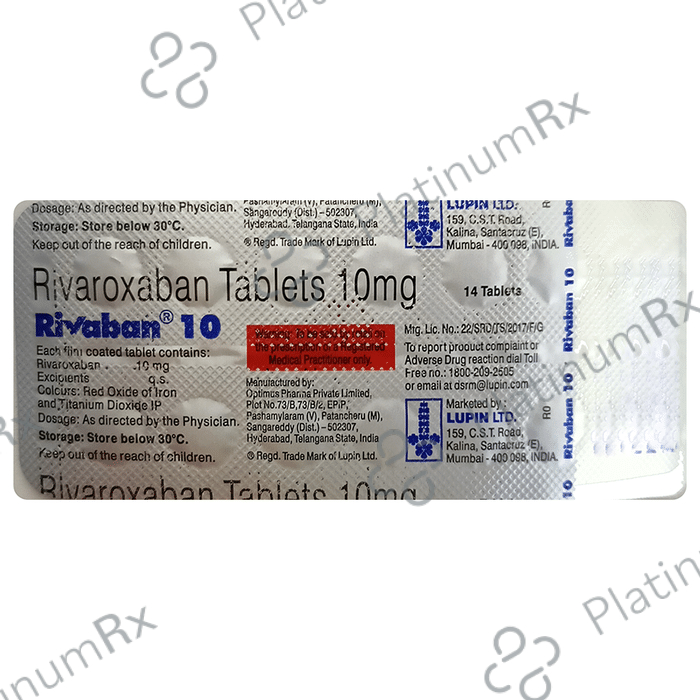Rivaban 10mg Tablet 10s