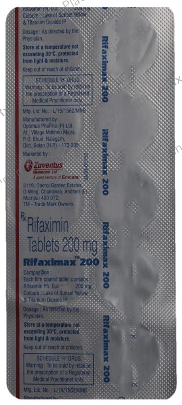 Rifaximax 200 Tablet