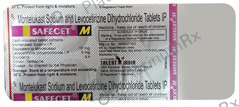 Safecet M 5/10mg Tablet 10s
