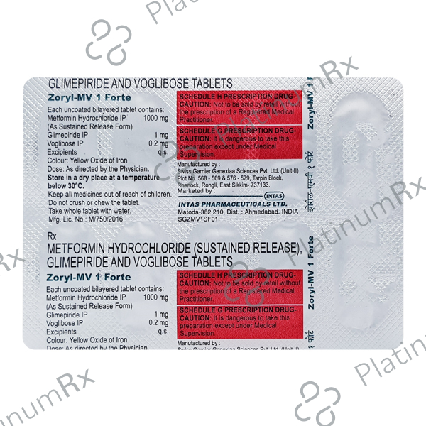 Zoryl MV Forte Tablet 10s