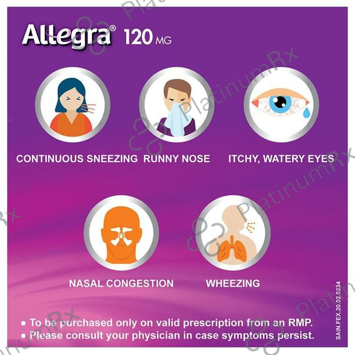 Allegra 120mg Tablet 10s