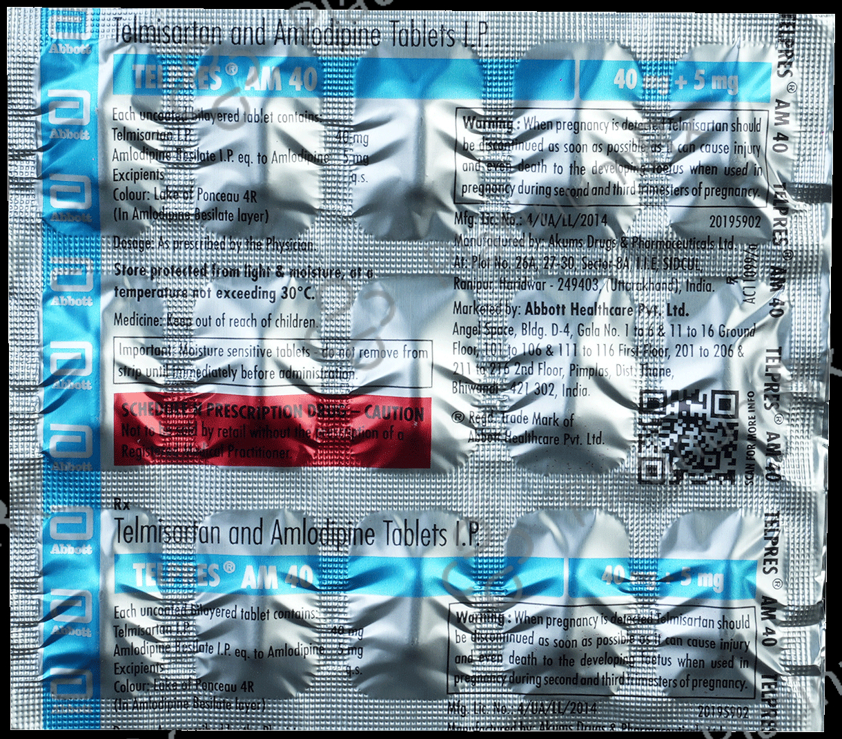 Telpres AM 5/40mg Tablet 15s