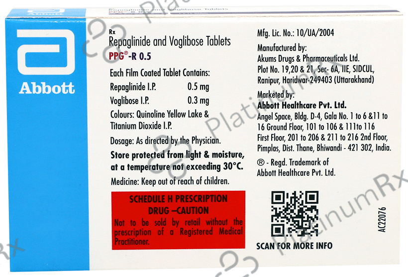 Ppg R 0.5mg Tablet 15s