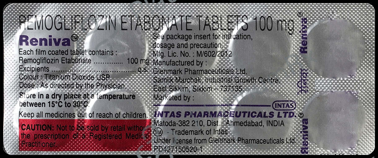 Reniva 100mg Tablet 10s