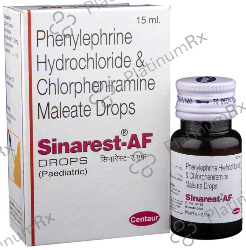 Sinarest AF Paediatric 1/2.5mg Oral Drops 15ml