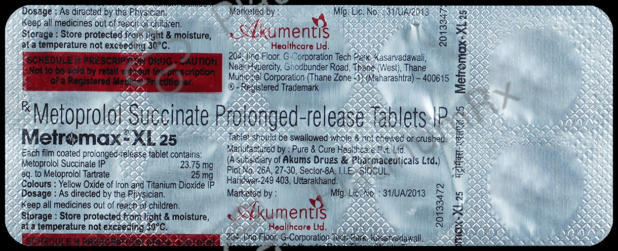 Metromax XL 25mg Tablet 10s