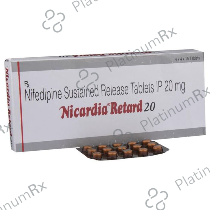 Nicardia Retard 20mg Tablet SR 15s