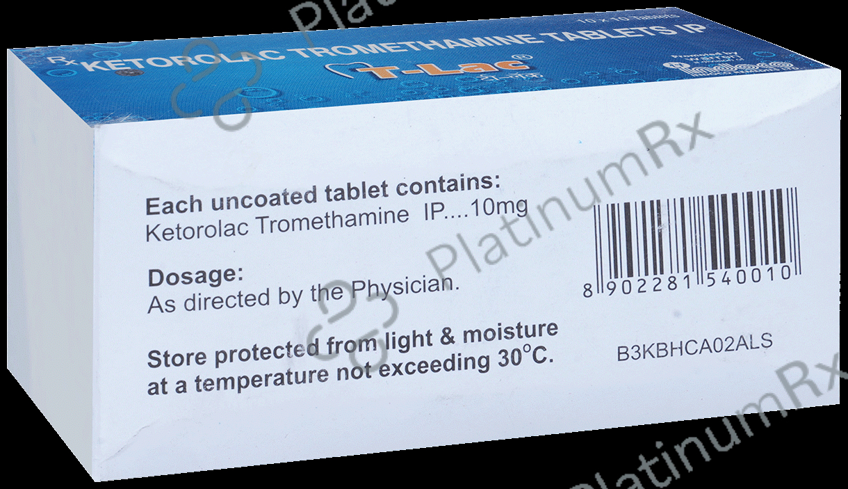 T Lac 10mg Tablet 10s
