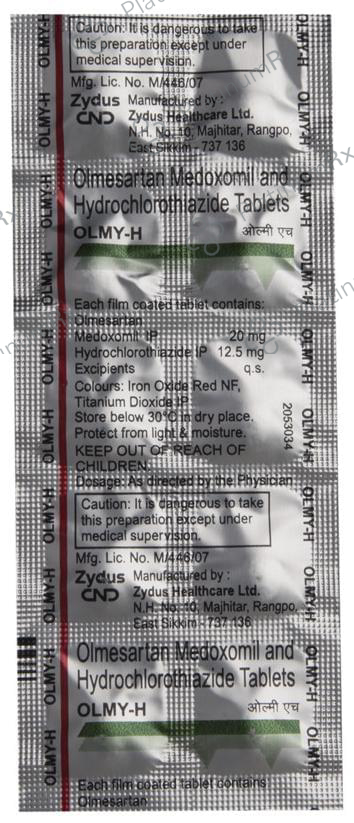 Olmy H 12.5/20mg Tablet 10s