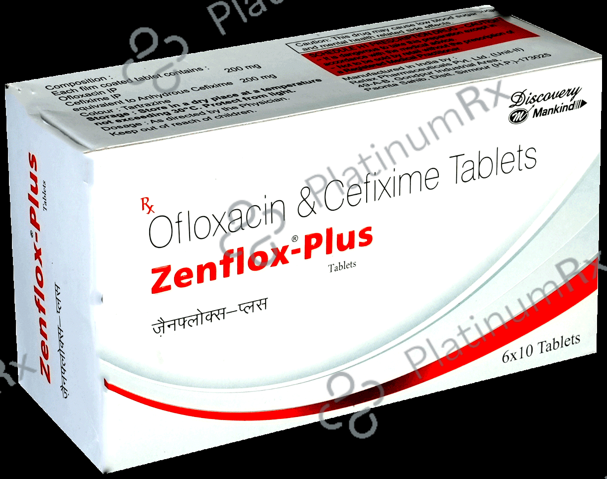 Zenflox Plus 200/200mg Tablet 10s