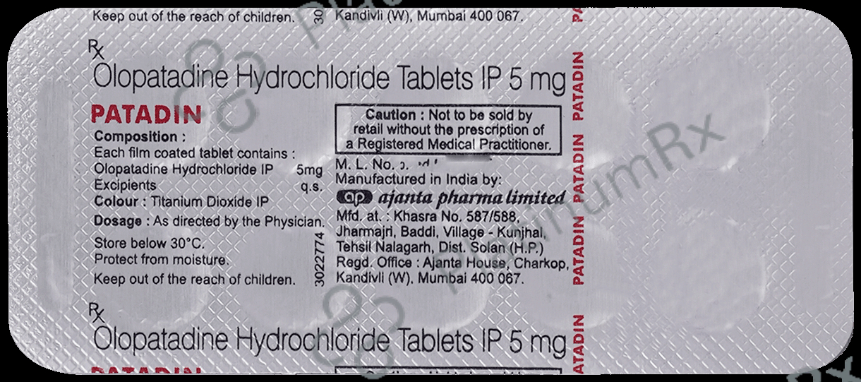 Patadin 5mg Tablet 10s