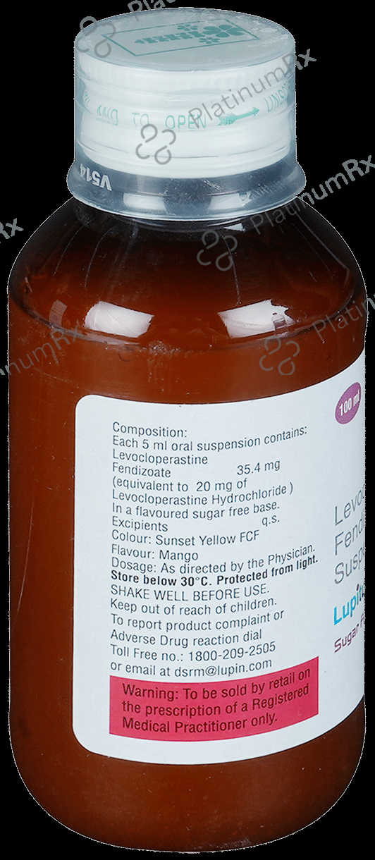 Lupituss SF 20mg Suspension 100ml