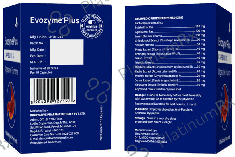 Evozyme Plus Capsule (10 Each) 1 Bottle